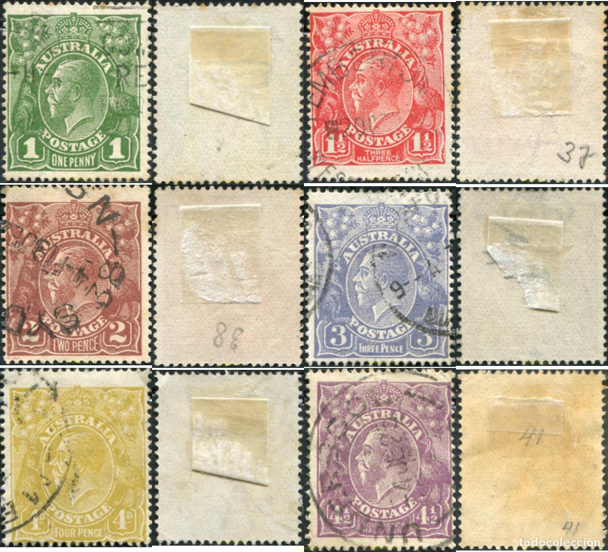 Sellos: 788744 USED AUSTRALIA 1924 MOTIVOS VARIOS