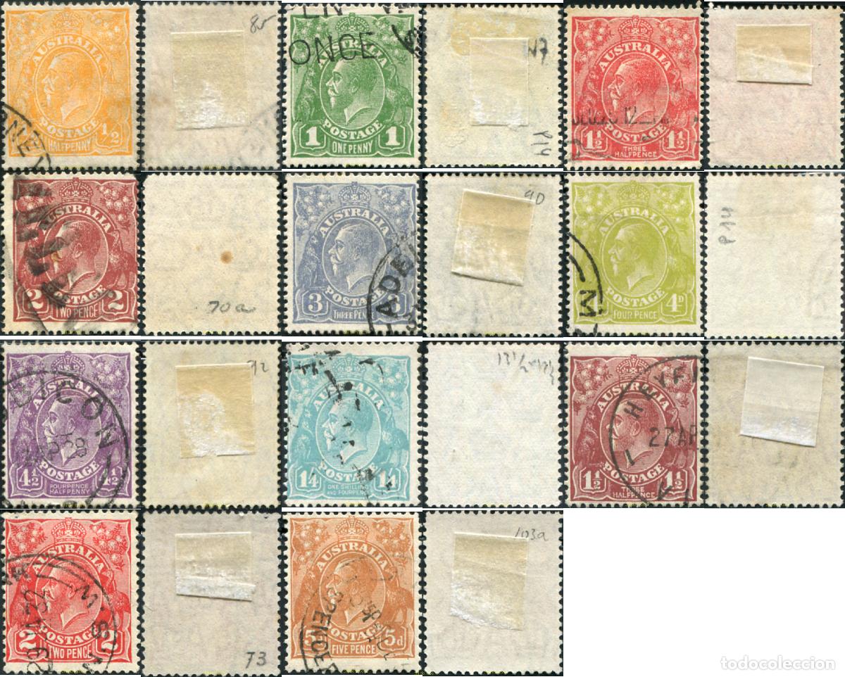 Sellos: 788753 USED AUSTRALIA 1926 MOTIVOS VARIOS