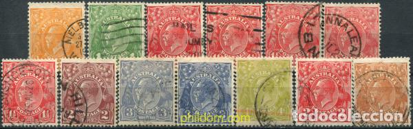 Sellos: 788754 USED AUSTRALIA 1926 MOTIVOS VARIOS