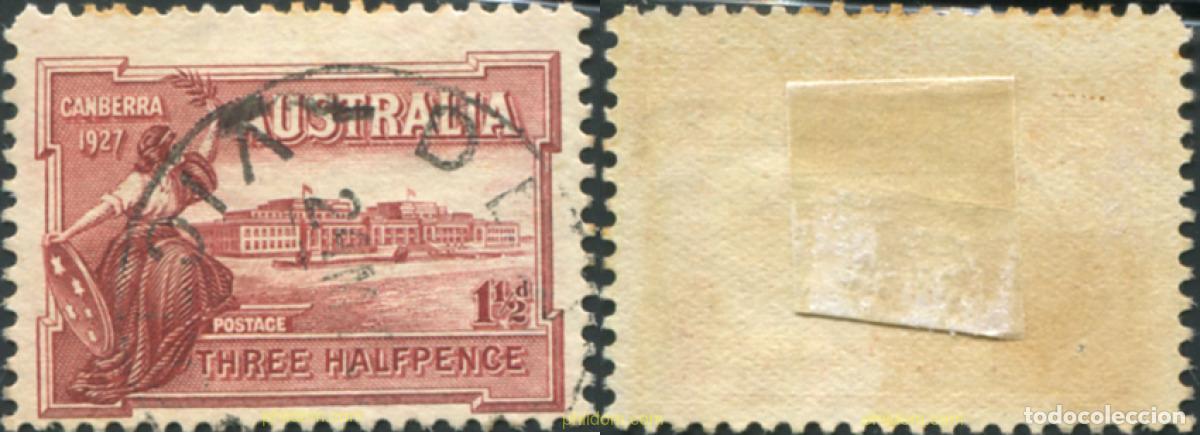 Sellos: 788756 USED AUSTRALIA 1927 CONMEMORACION DE LA INAUGURACION DEL PARLAMENTO DE CAMBERRA