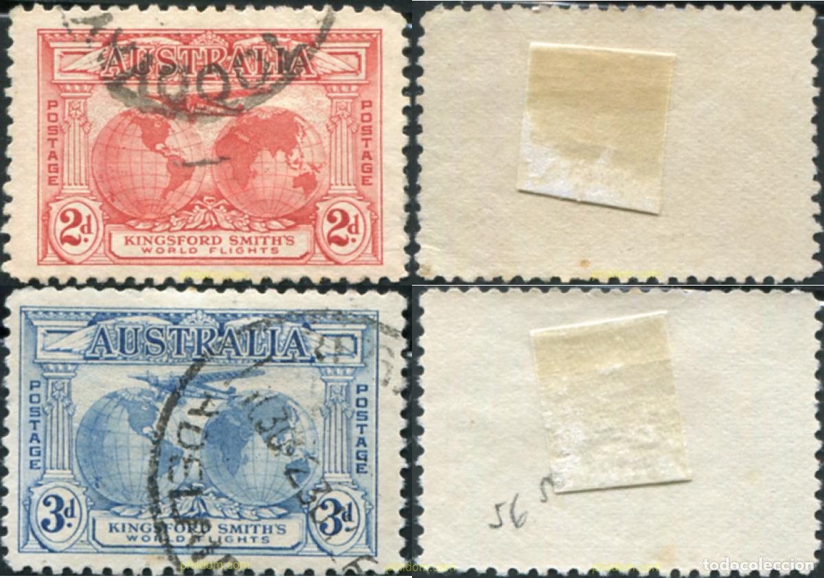 Sellos: 788778 USED AUSTRALIA 1931 VUELOS TRANSOCEANICOS DE SIR CHARLES KINGSFORD SMITH