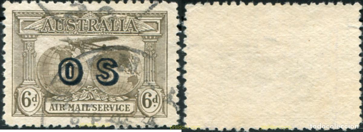 Sellos: 788787 USED AUSTRALIA 1931 SELLO SERVICIO A&eacute;REO