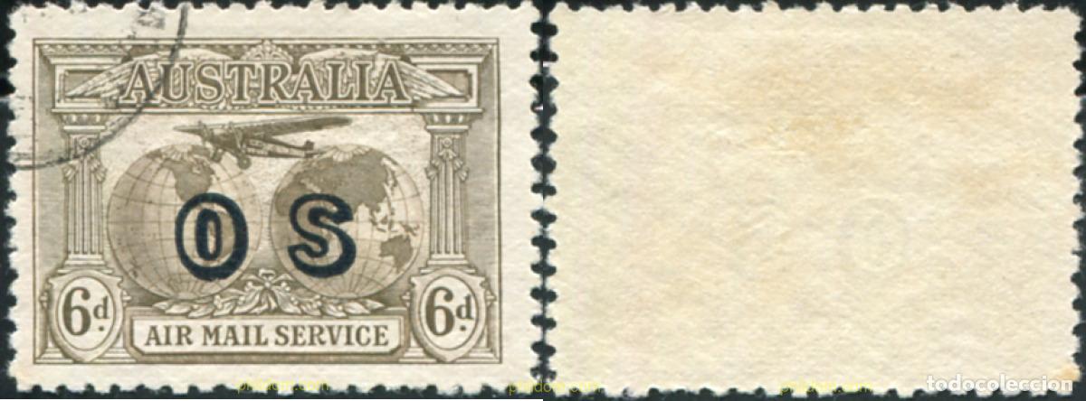 Sellos: 788786 USED AUSTRALIA 1931 SELLO SERVICIO A&eacute;REO