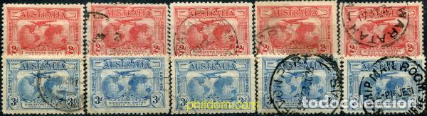 Sellos: 788852 USED AUSTRALIA 1931 VUELOS TRANSOCEANICOS DE SIR CHARLES KINGSFORD SMITH
