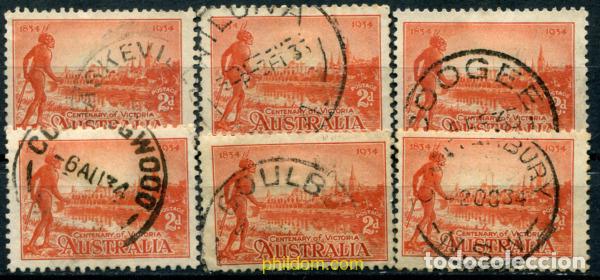 Sellos: 788899 USED AUSTRALIA 1934 CENTENARIO DE LA COLONIA DE VICTORIA