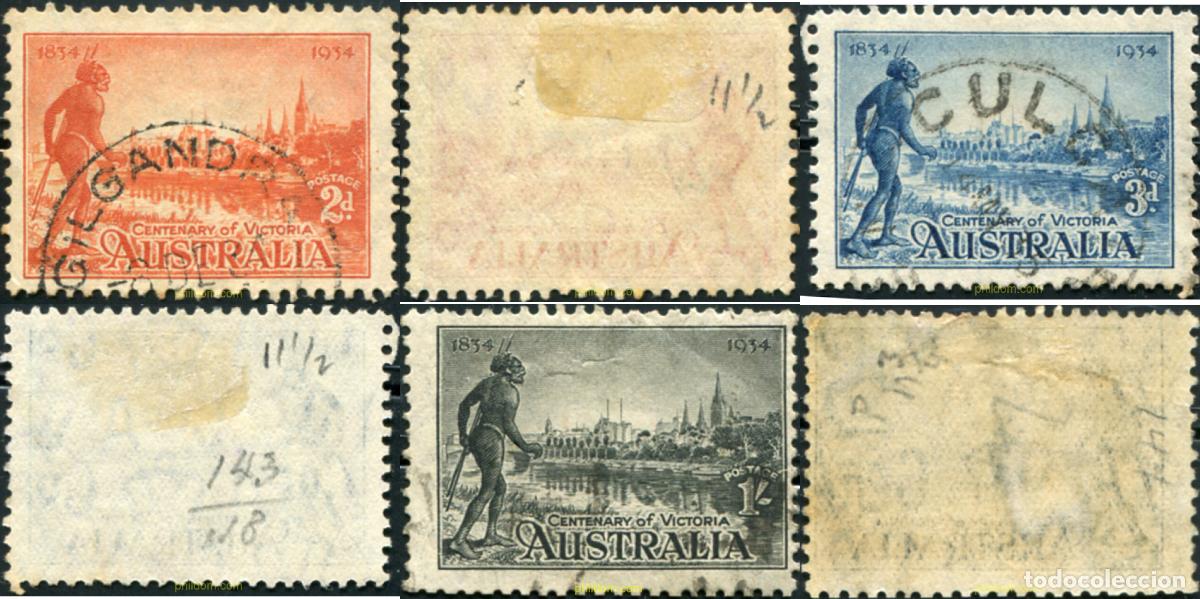 Sellos: 788897 USED AUSTRALIA 1934 CENTENARIO DE LA COLONIA DE VICTORIA