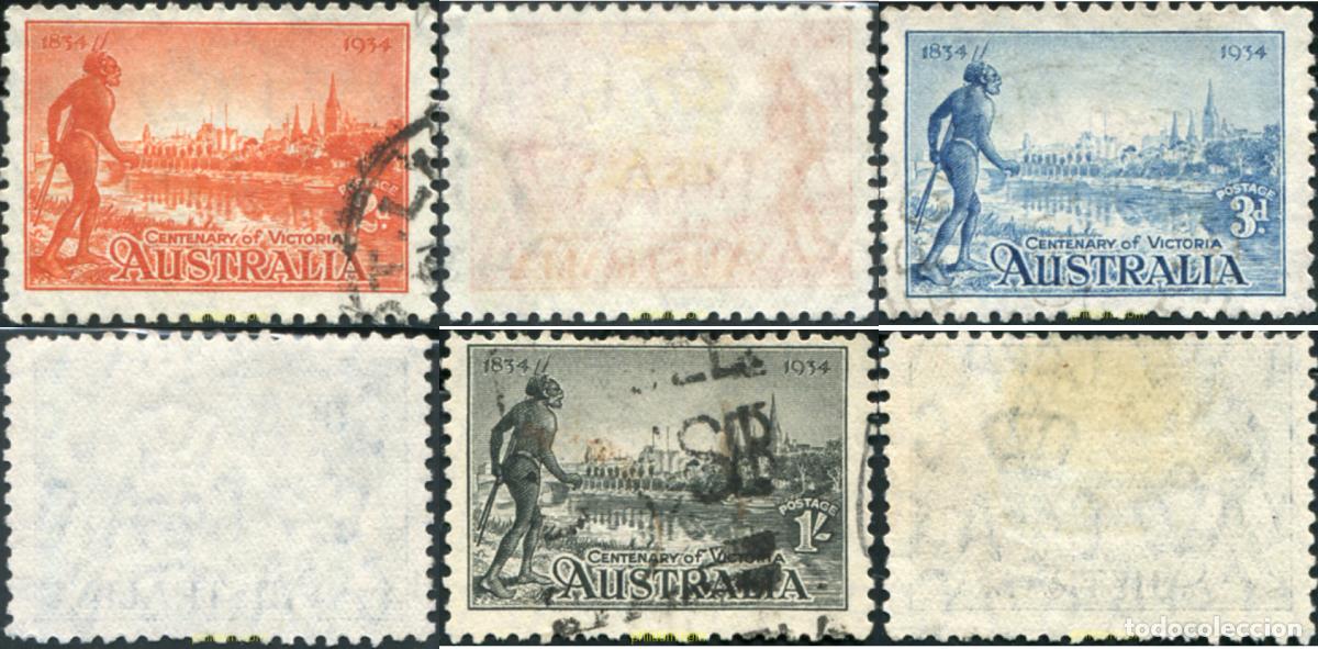 Sellos: 788896 USED AUSTRALIA 1934 CENTENARIO DE LA COLONIA DE VICTORIA