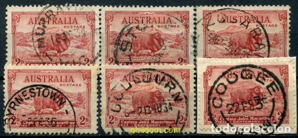 Sellos: 788900 USED AUSTRALIA 1934 CENTENARIO DE LA MUERTE DEL CAPITAN MACARTHUR