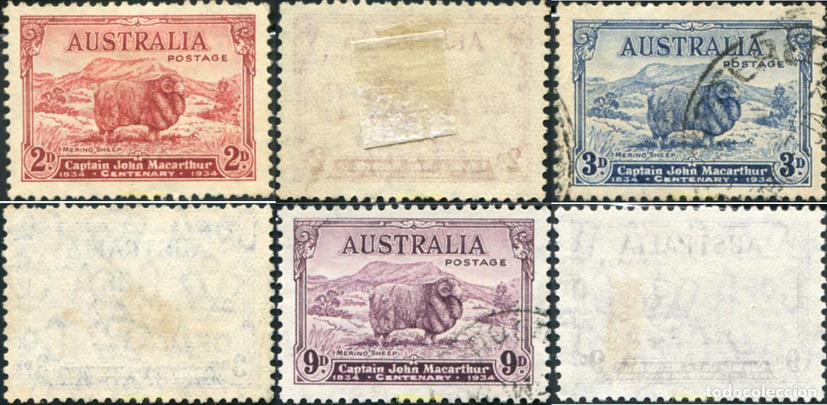 Sellos: 788911 USED AUSTRALIA 1934 CENTENARIO DE LA MUERTE DEL CAPITAN MACARTHUR