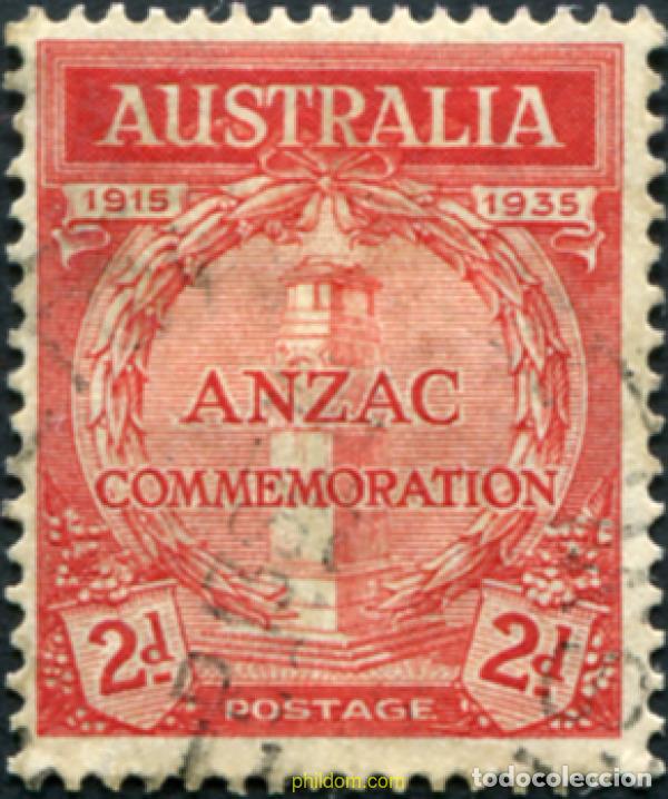 Sellos: 788970 USED AUSTRALIA 1935 20 ANIVERSARIO DEL ANZAC
