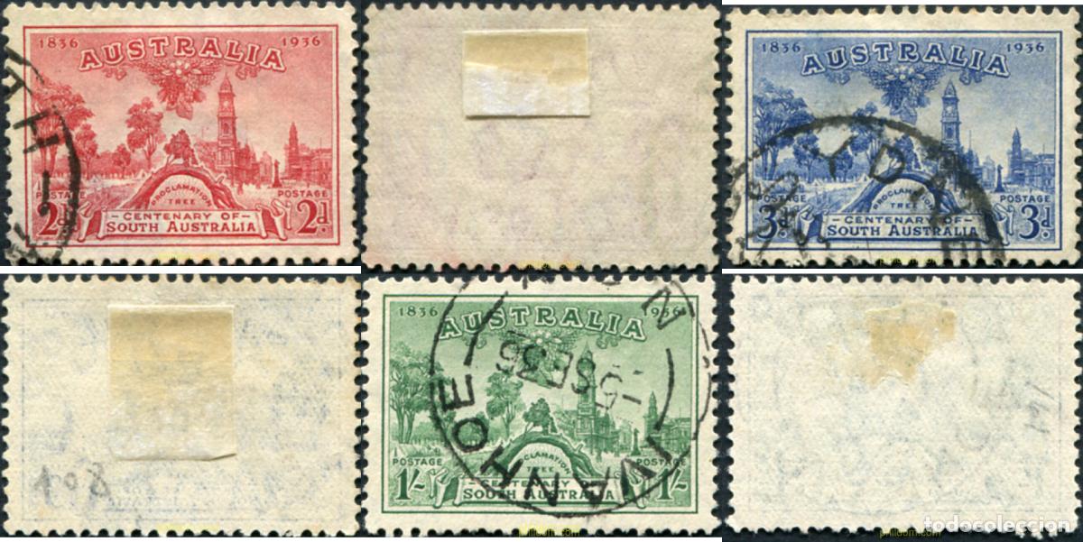 Sellos: 789007 USED AUSTRALIA 1936 CENTENARIO DE LA COLONIA DE AUSTRALIA DEL SUR