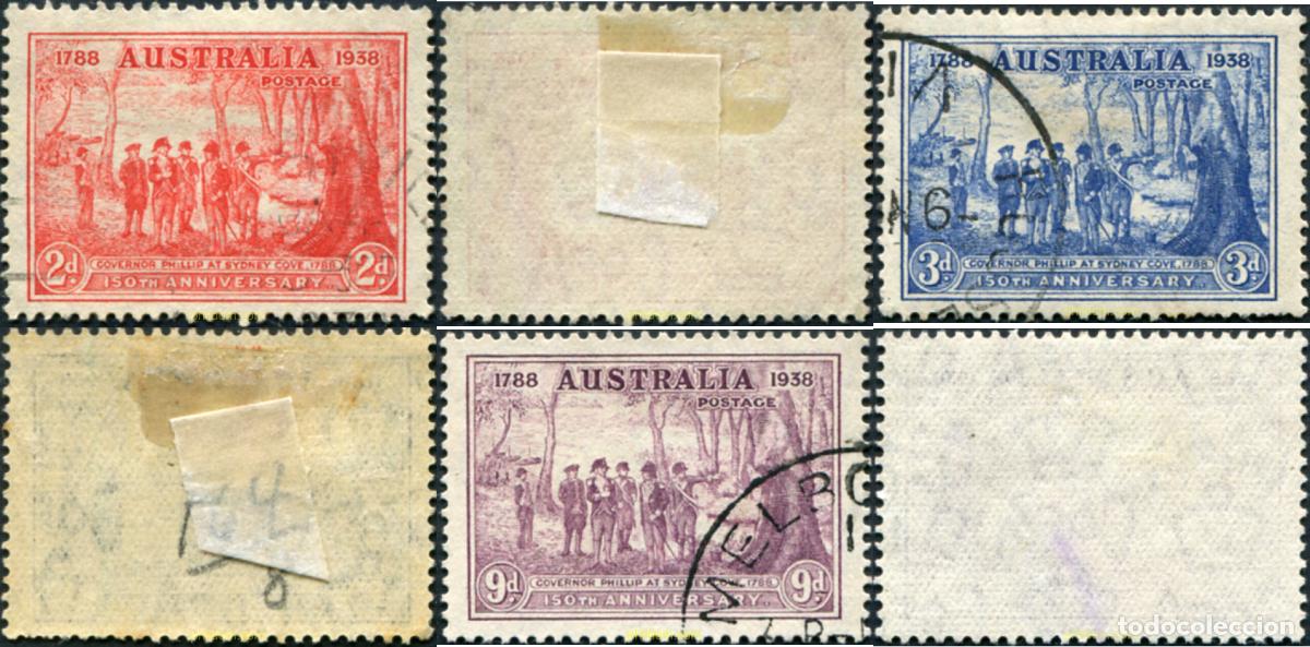 Sellos: 211678 USED AUSTRALIA 1937 150 ANIVERSARIO DE LA FUNDACION DE SIDNEY