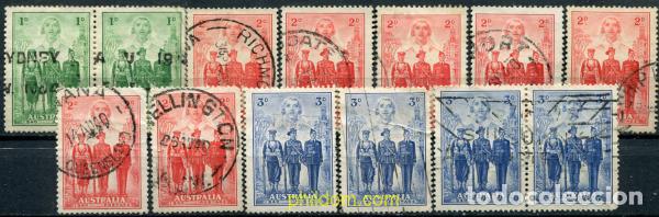 Sellos: 789101 USED AUSTRALIA 1940 CONMEMORACION DEL LEVANTAMIENTO DE TROPAS AUSTRALIANAS