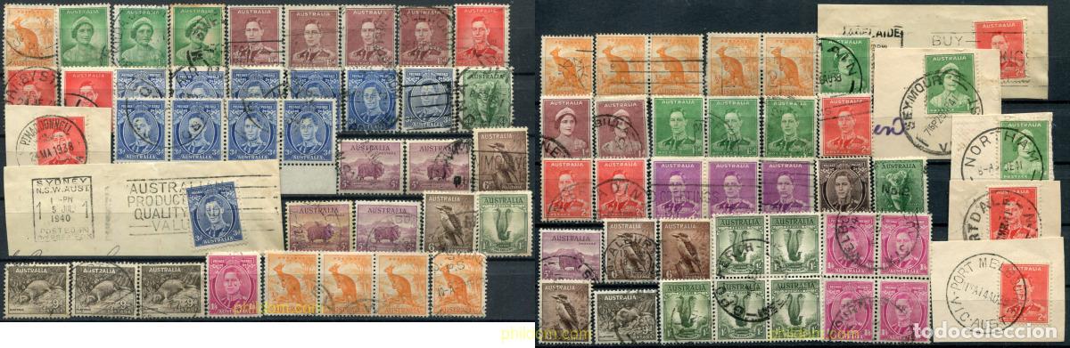 Sellos: 789141 USED AUSTRALIA 1937 SERIE BASICA