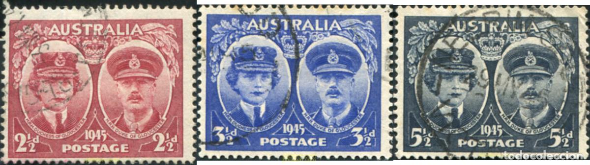 Sellos: 789242 USED AUSTRALIA 1945 LLEGADA DEL DUQUE DE GLOUCESTER