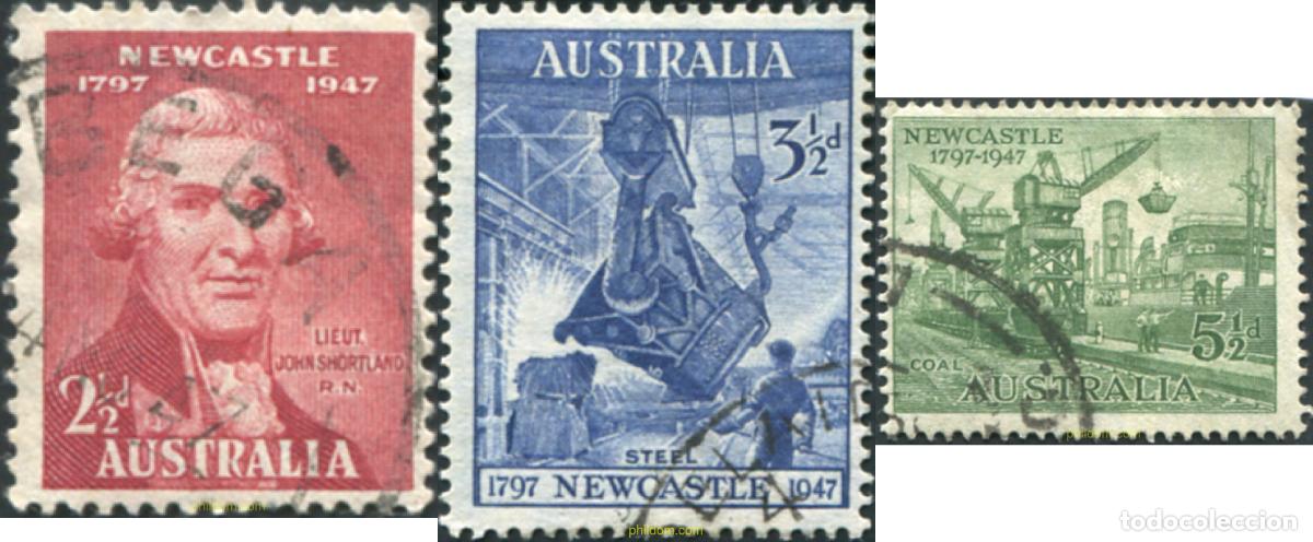 Sellos: 789249 USED AUSTRALIA 1947 150 ANIVERSARIO DE NEWCASTLE