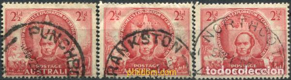 Sellos: 789257 USED AUSTRALIA 1946 CENTENARIO DEL VIAJE DE SIR T.MITCHELL A QUEENSLAND