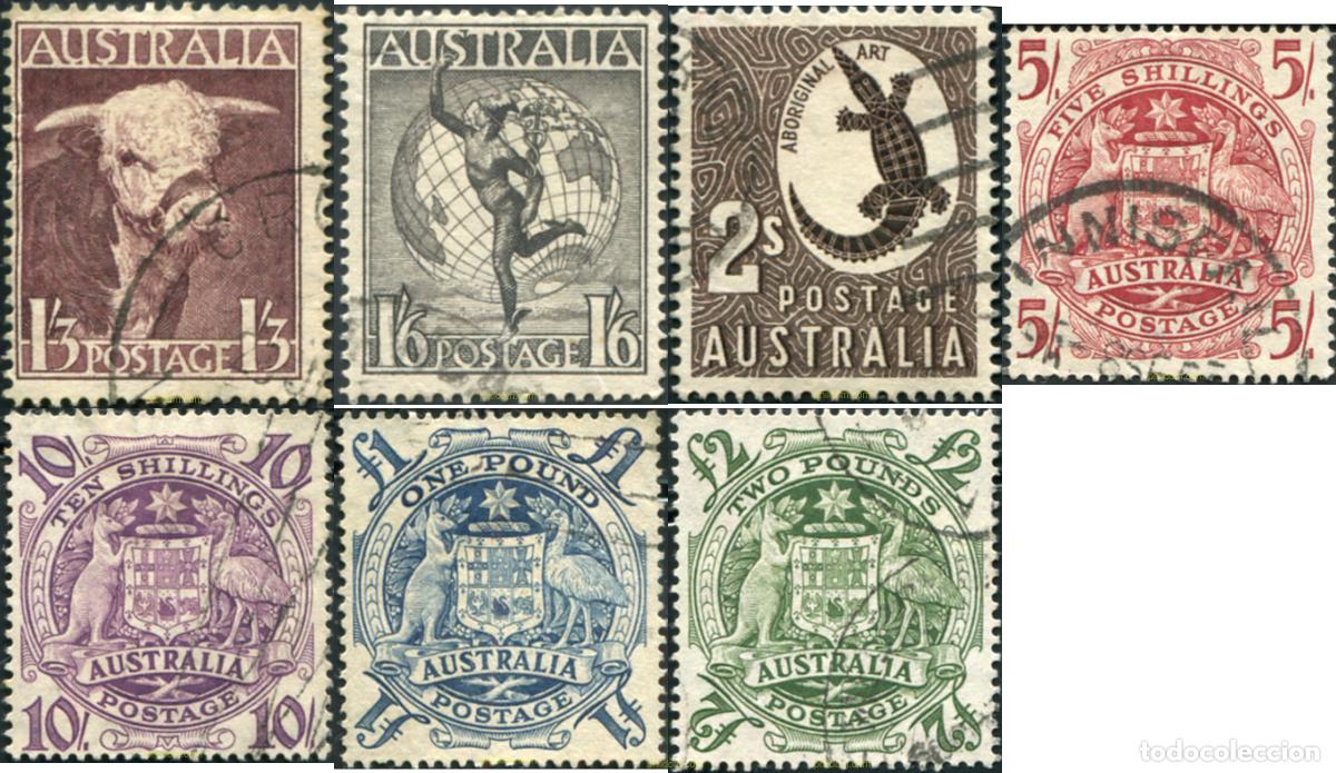 Sellos: 789261 USED AUSTRALIA 1948 MOTIVOS VARIOS