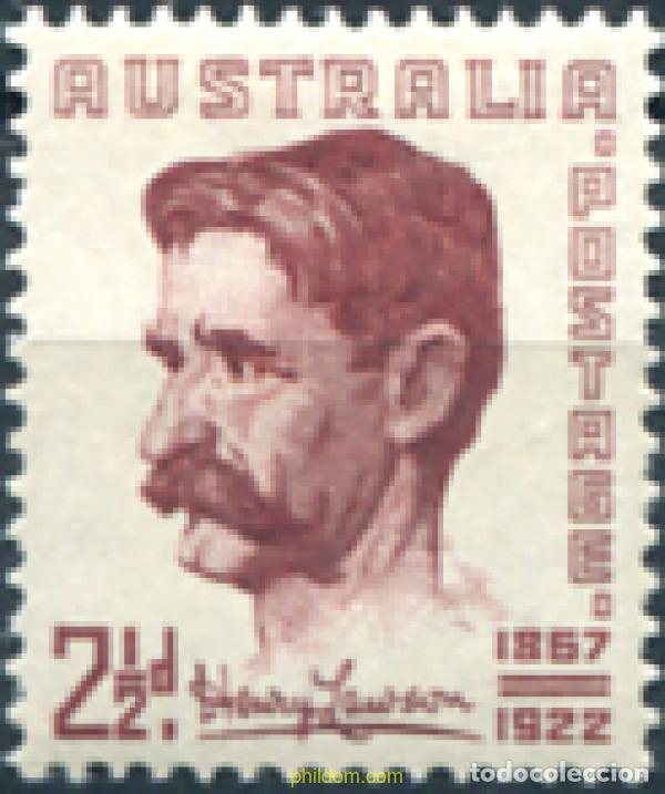 Sellos: 285804 MNH AUSTRALIA 1949 EN RECUERDO DEL POETA HENRY LAWSON