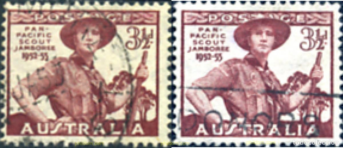 Sellos: 273569 USED AUSTRALIA 1952 JAMBOREE DEL PACIFICO