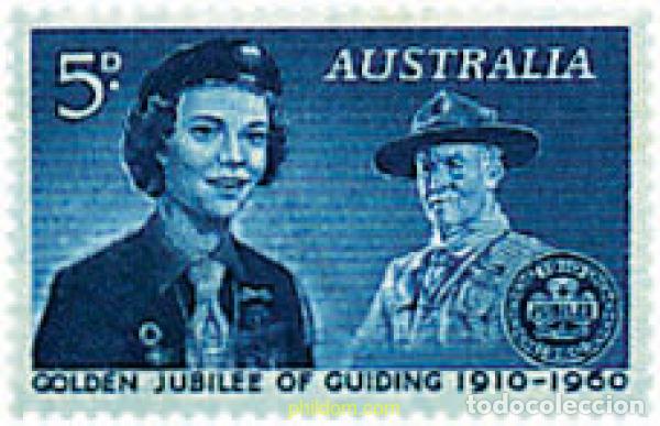 Sellos: 38691 MNH AUSTRALIA 1960 50 ANIVERSARIO DEL ESCULTISMO FEMENINO