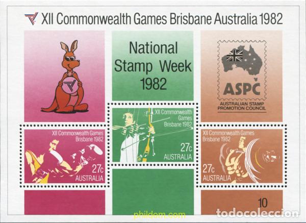 Sellos: 602266 MNH AUSTRALIA 1982 12 JUEGOS DE LA COMMONWEALTH EN BRISBANE