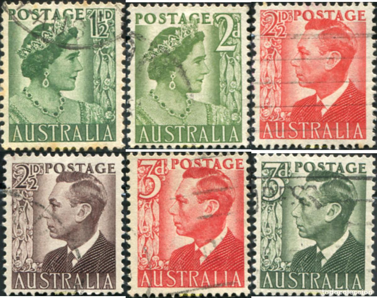 Sellos: 789471 USED AUSTRALIA 1950 SERIE BASICA