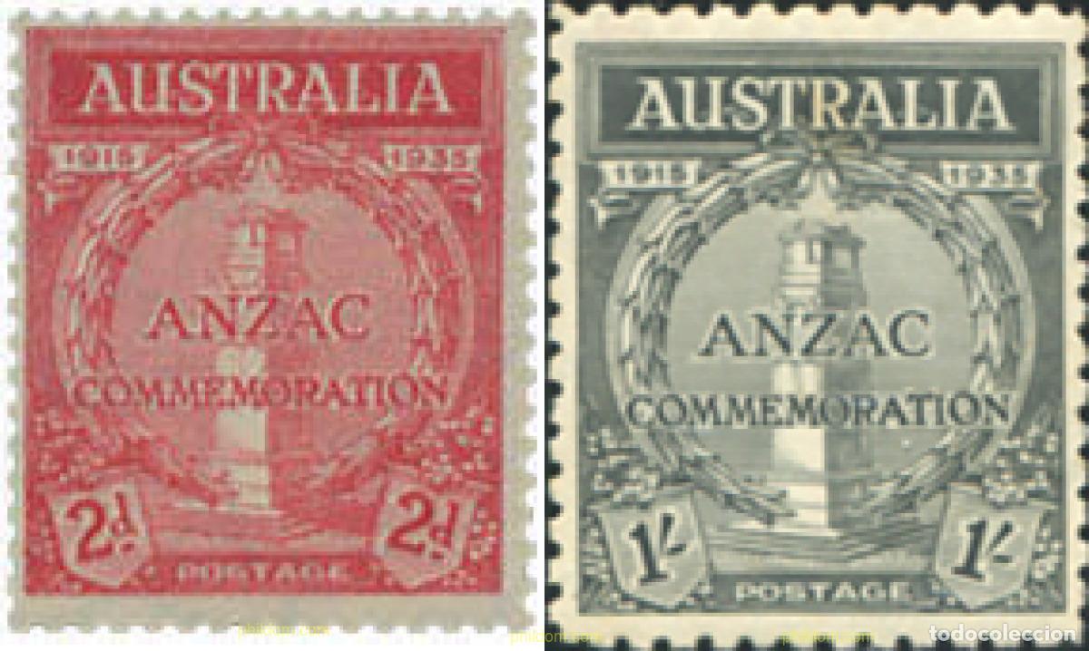 Sellos: 27734 MNH AUSTRALIA 1935 20 ANIVERSARIO DEL ANZAC