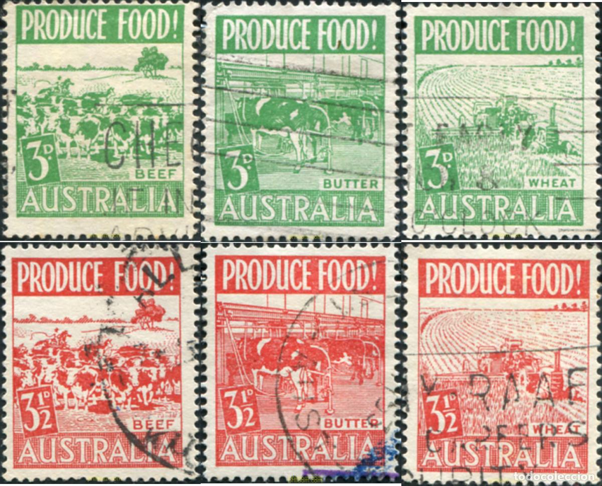 Sellos: 789487 USED AUSTRALIA 1953 PRODUCCION ALIMENTARIA