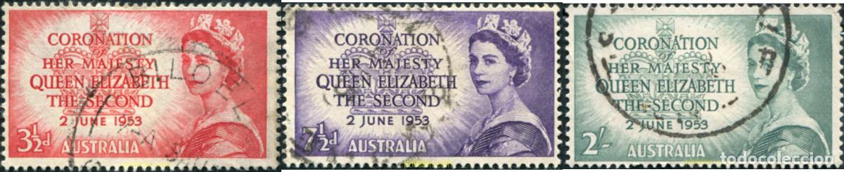 Sellos: 789494 USED AUSTRALIA 1953 CORONACION DE ISABEL II