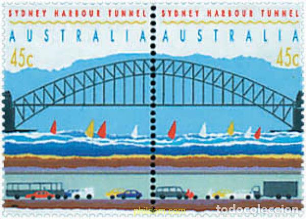 Sellos: 6516 MNH AUSTRALIA 1992 APERTURA DEL TUNEL EN EL PUERTO DE SYDNEY