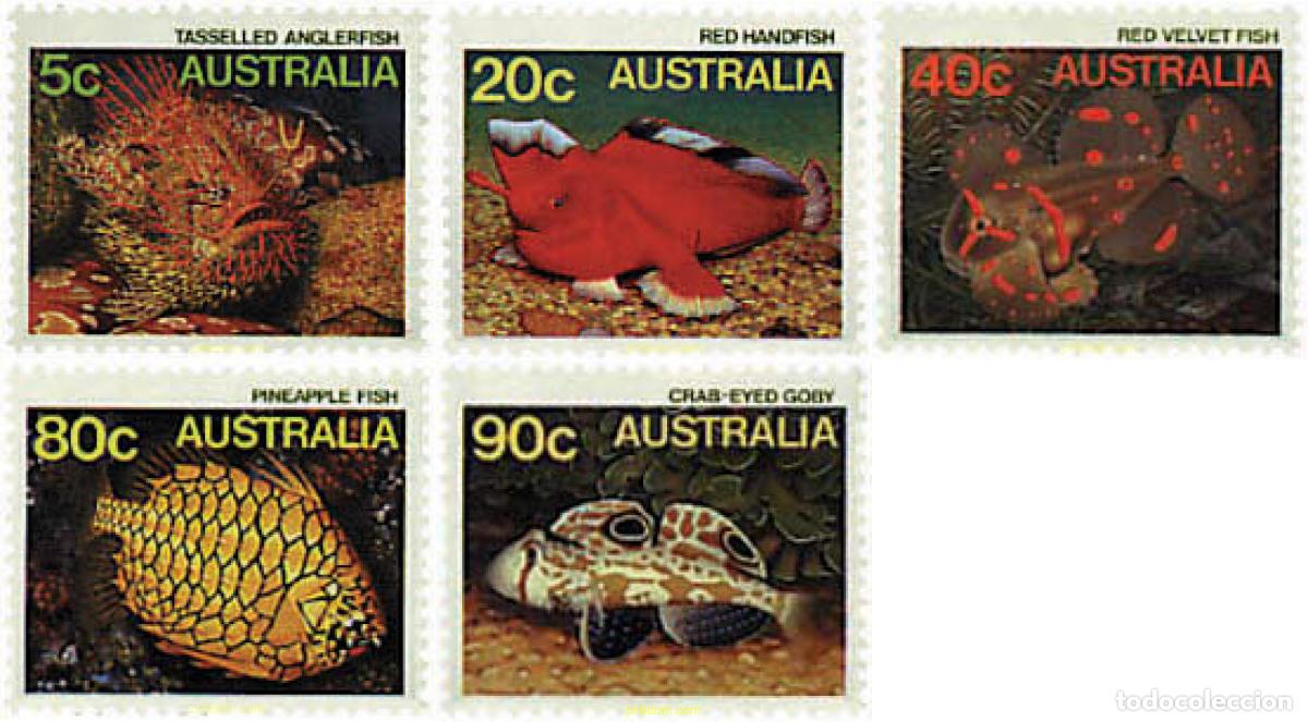 Sellos: 203456 MNH AUSTRALIA 1985 FAUNA MARINA