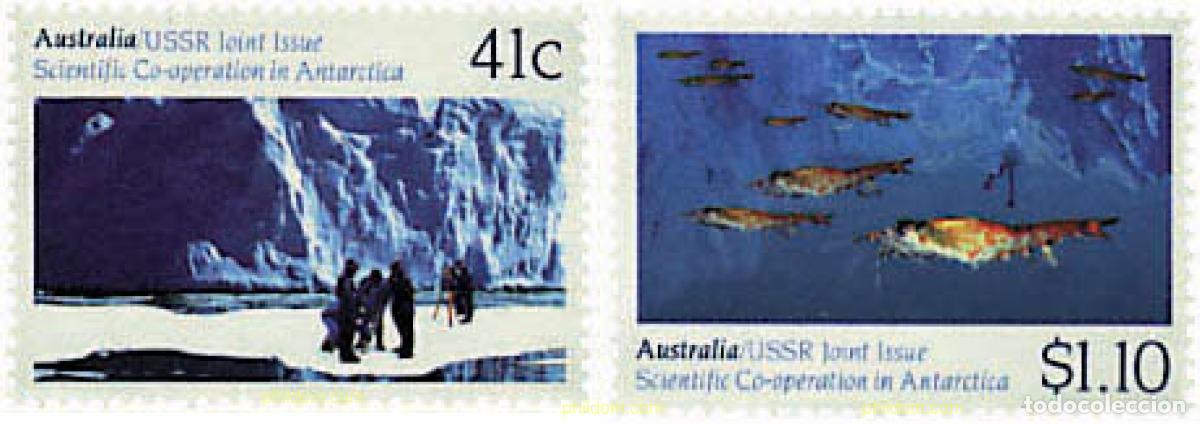 Sellos: 43022 MNH AUSTRALIA 1990 COOPERACION CIENTIFICA EN LA ANTARTIDA