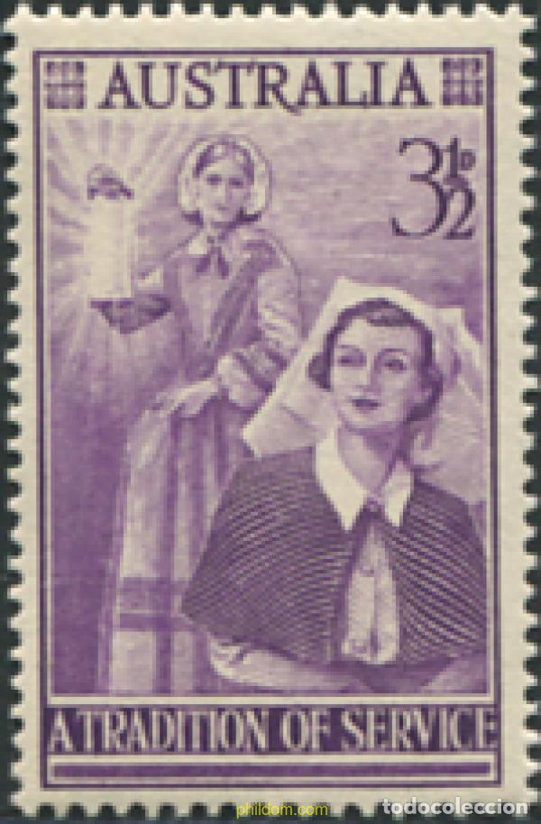 Sellos: 285821 MNH AUSTRALIA 1955 A LA MEMORIA DE FLORENCIA NIGHTINGALE