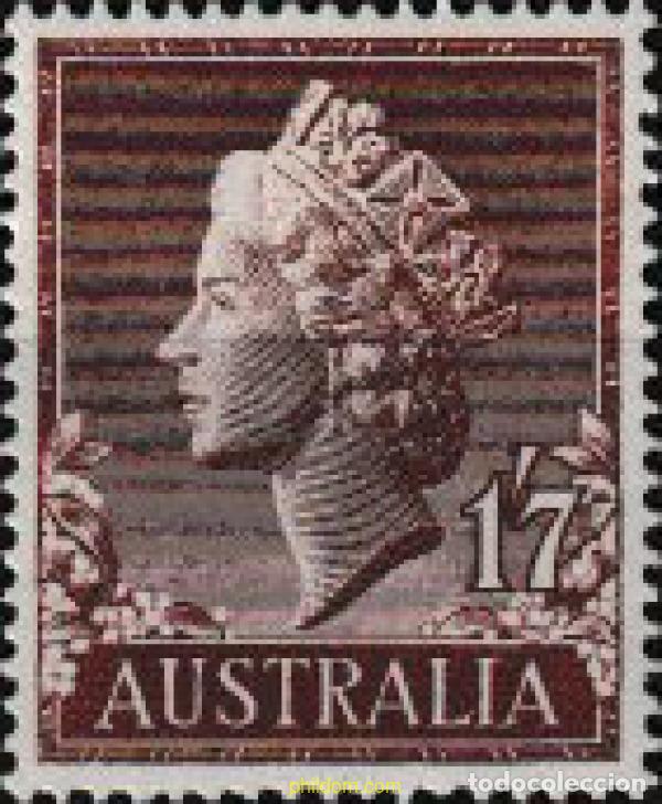 Sellos: 723127 MNH AUSTRALIA 1957 REINA ISABEL II Y ABORIGEN