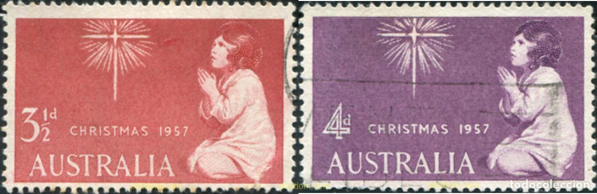 Sellos: 789582 USED AUSTRALIA 1957 NAVIDAD
