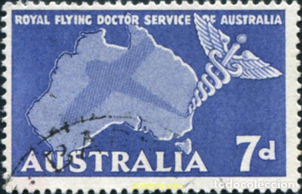 Sellos: 789577 USED AUSTRALIA 1957 DOCTOR VOLADOR