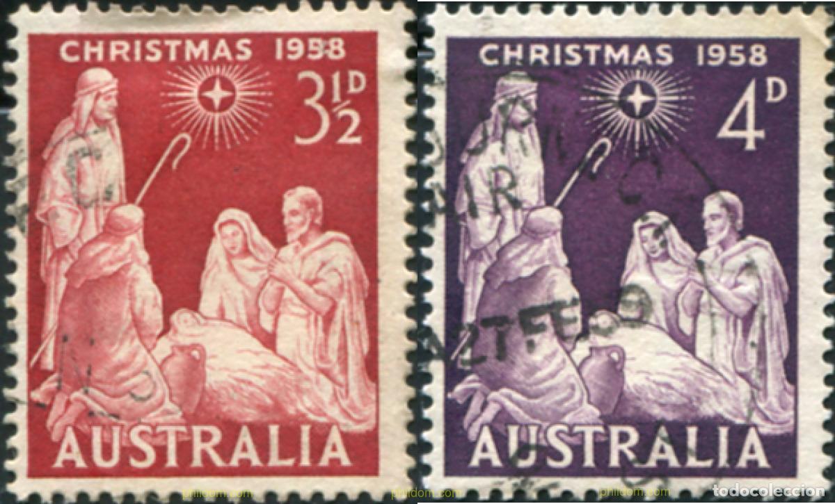 Sellos: 789592 USED AUSTRALIA 1958 NAVIDAD