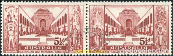 Sellos: 789589 USED AUSTRALIA 1958 MEMORIAL DE LA GUERRA EN CANBERRA