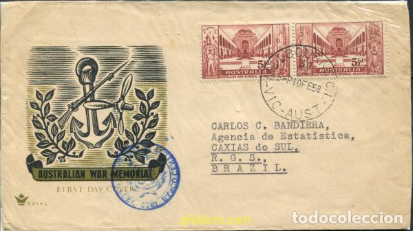 Sellos: 789609 USED AUSTRALIA 1958 MEMORIAL DE LA GUERRA EN CANBERRA