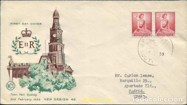 Sellos: 789616 USED AUSTRALIA 1959 REINA ISABEL II