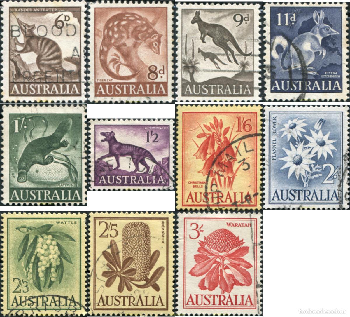 Sellos: 789617 USED AUSTRALIA 1959 FAUNA Y FLORA