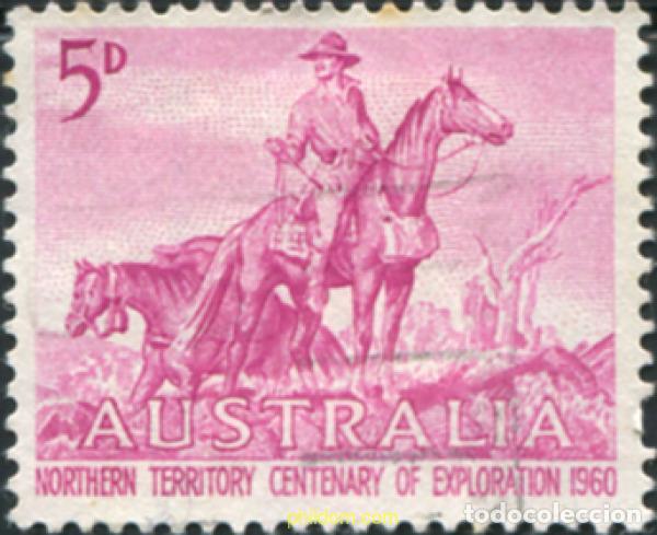 Sellos: 789625 USED AUSTRALIA 1960 CENTENARIO DE LA EXPLORACION DE LOS TERRITORIOS DEL NORTE