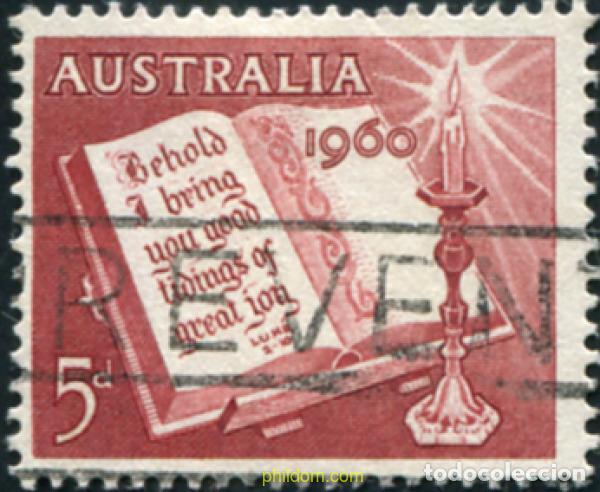 Sellos: 789627 USED AUSTRALIA 1960 NAVIDAD