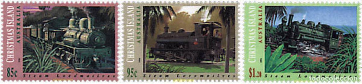 Sellos: 58312 MNH CHRISTMAS 1994 LOCOMOTORAS DE VAPOR