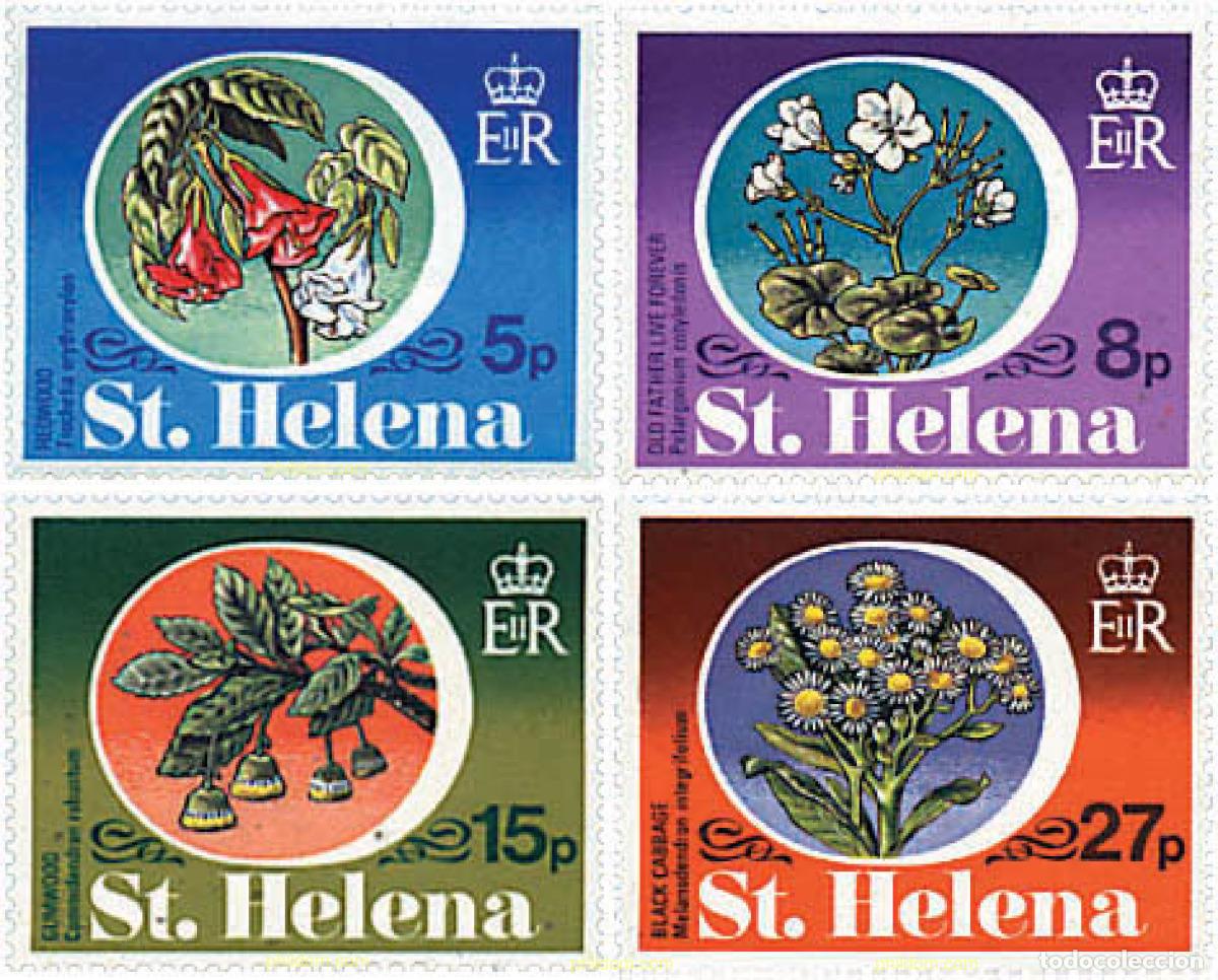 Sellos: 93256 MNH SANTA ELENA 1981 FLORA ENDEMICA