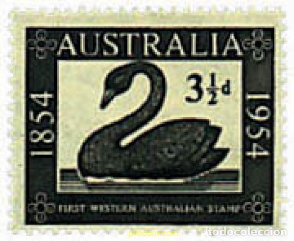 Sellos: 33218 MNH AUSTRALIA 1954 CENTENARIO DEL PRIMER SELLO DE AUSTRALIA OCCIDENTAL