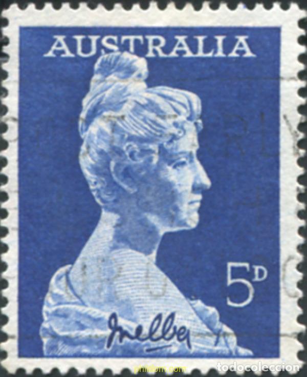 Sellos: 789649 USED AUSTRALIA 1961 CENTENARIO DEL NACIMIENTO DE LA CANTANTE NELLY MELBA