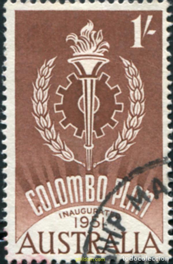Sellos: 789648 USED AUSTRALIA 1961 10 ANIVERSARIO DEL PLAN DE COLOMBO