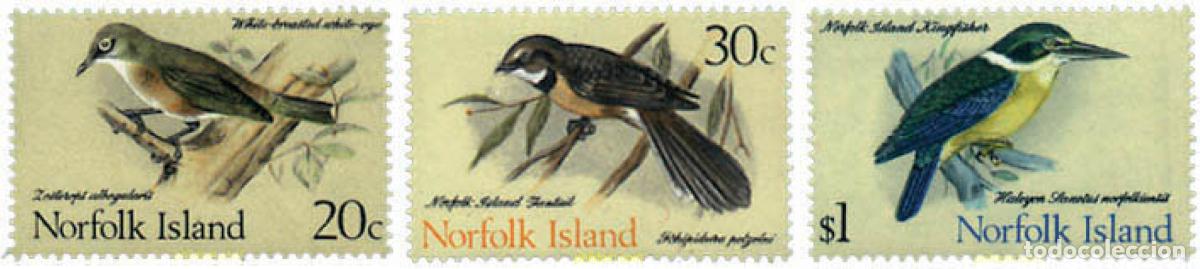 Sellos: 256810 MNH NORFOLK 1970 AVES